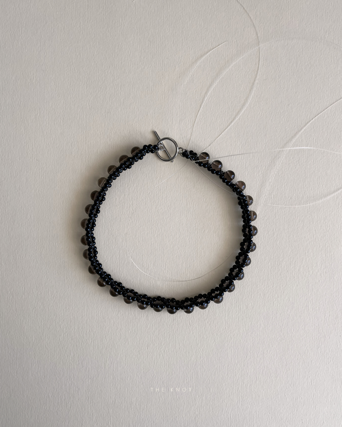 STRUNG D008 mini - black agate / smoky quartz