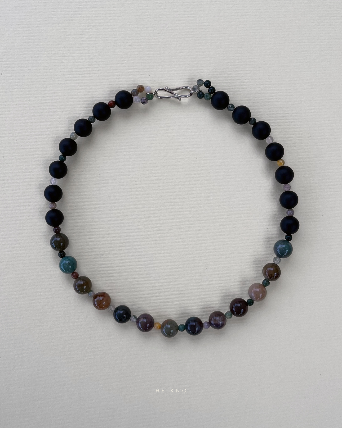 STRUNG TERRA011 duo - indian agate / black matte agate