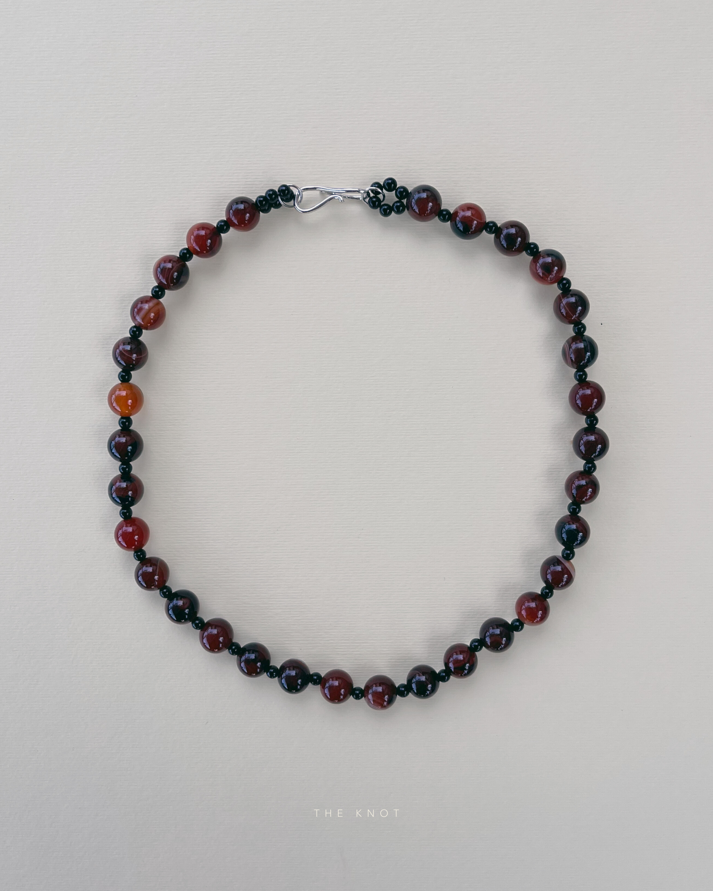 STRUNG TERRA006 - red striped agate / black agate