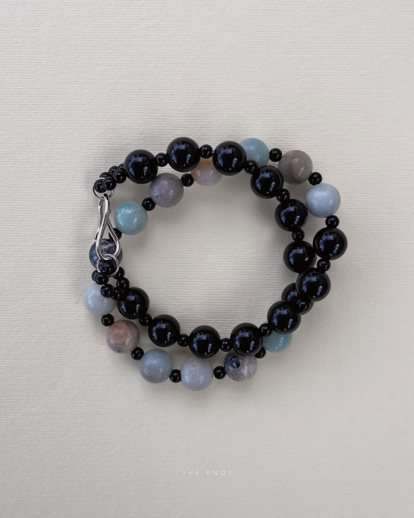 STRUNG TERRA010 duo - amazonite / obsidian / onyx