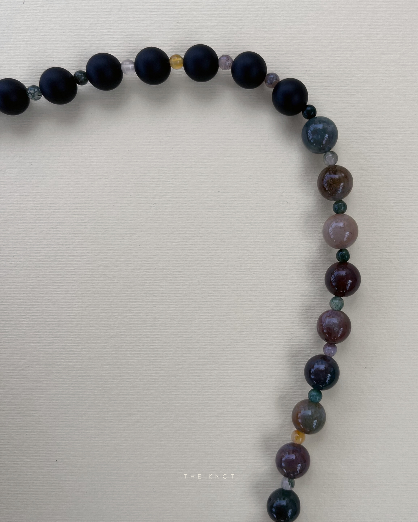 STRUNG TERRA011 duo - indian agate / black matte agate
