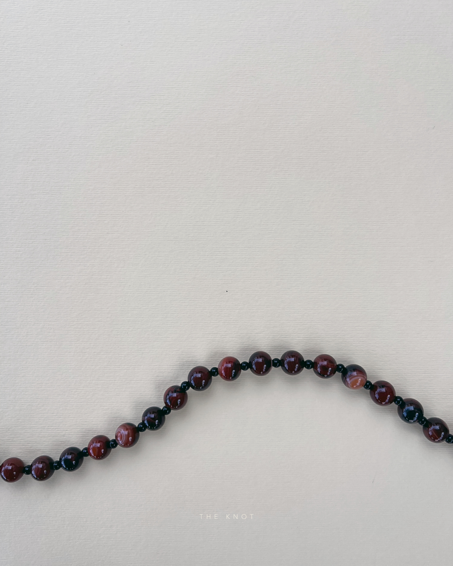 STRUNG TERRA006 - red striped agate / black agate