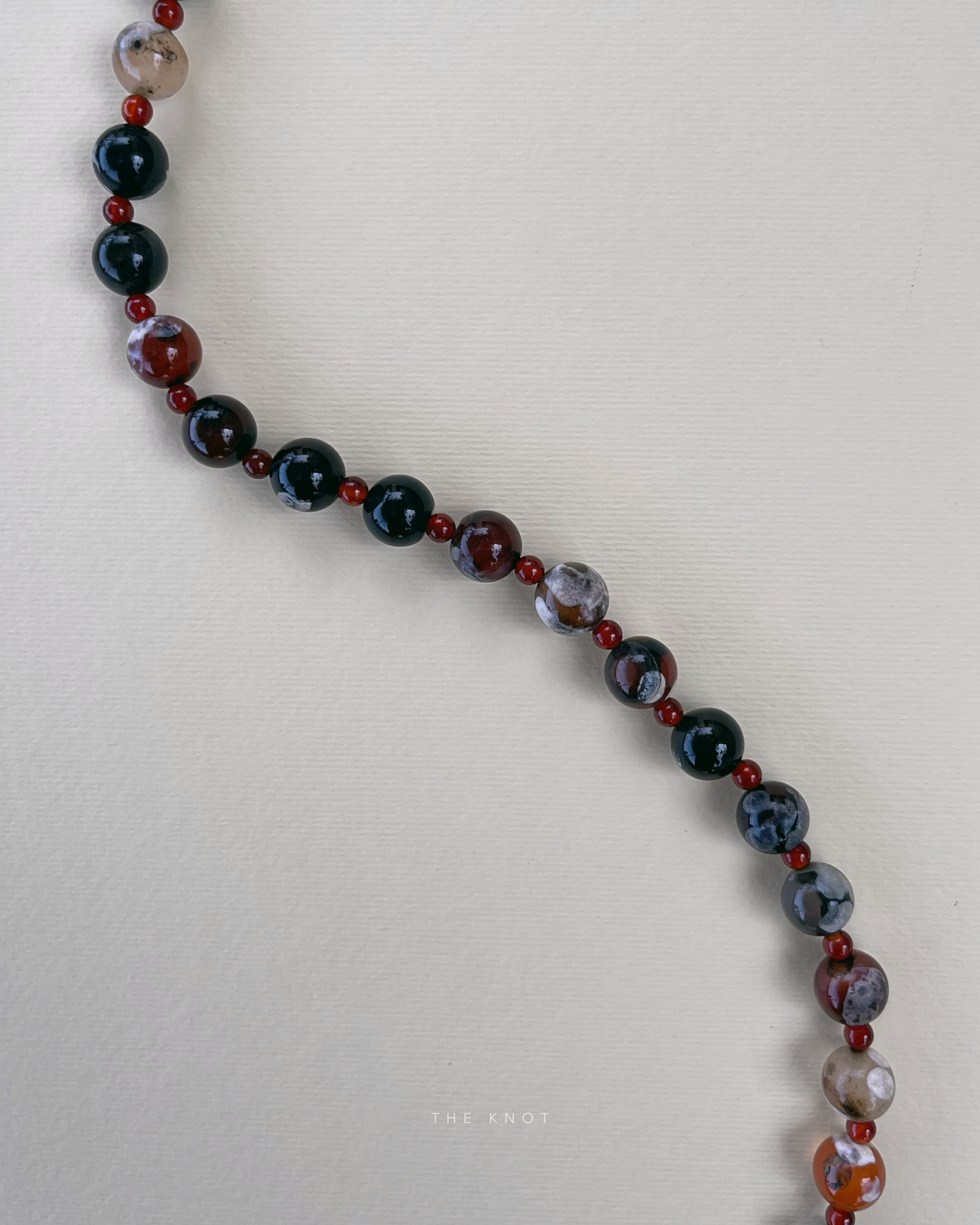 STRUNG TERRA005 - fire lace agate / carnelian