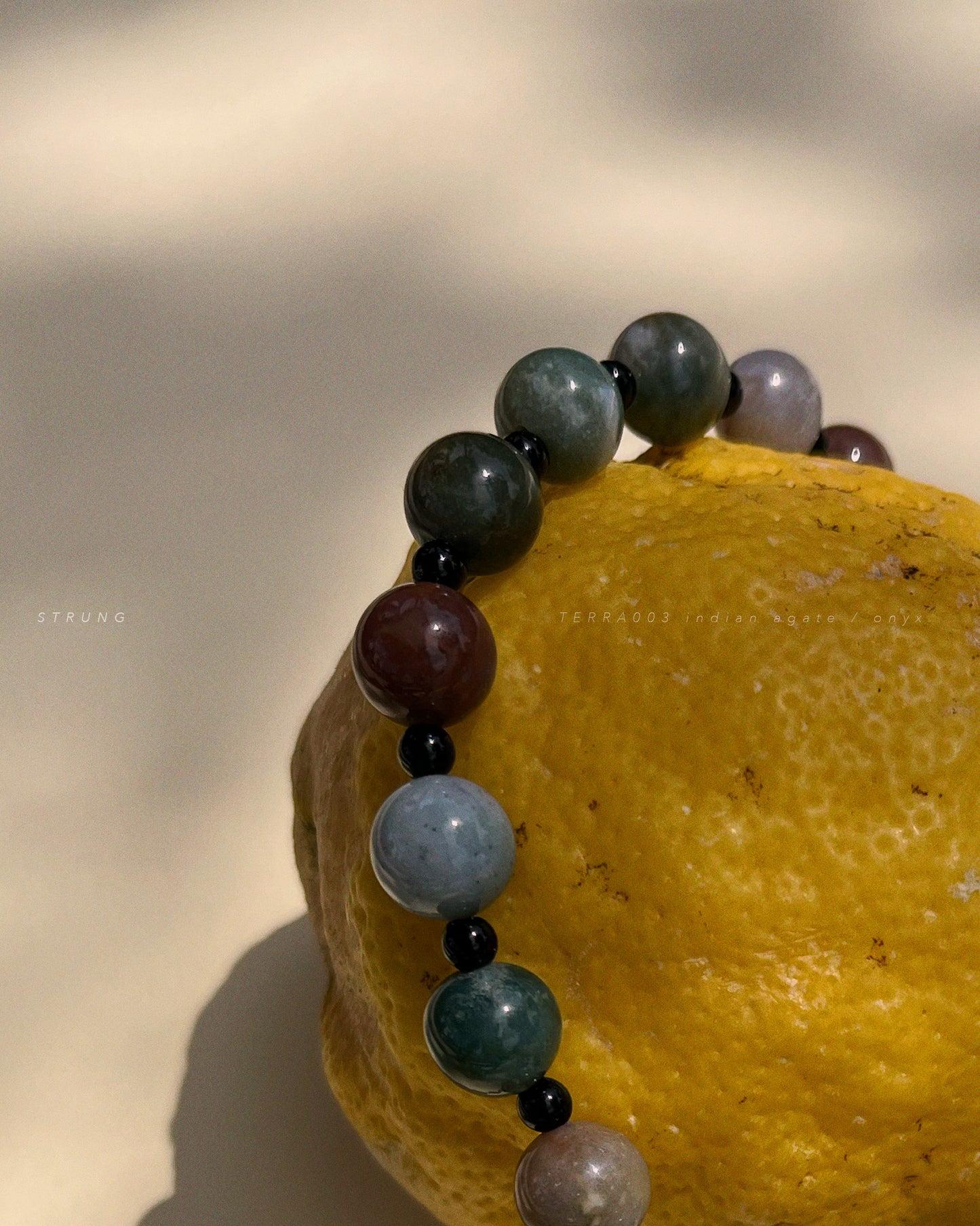 STRUNG TERRA003 - indian agate / onyx