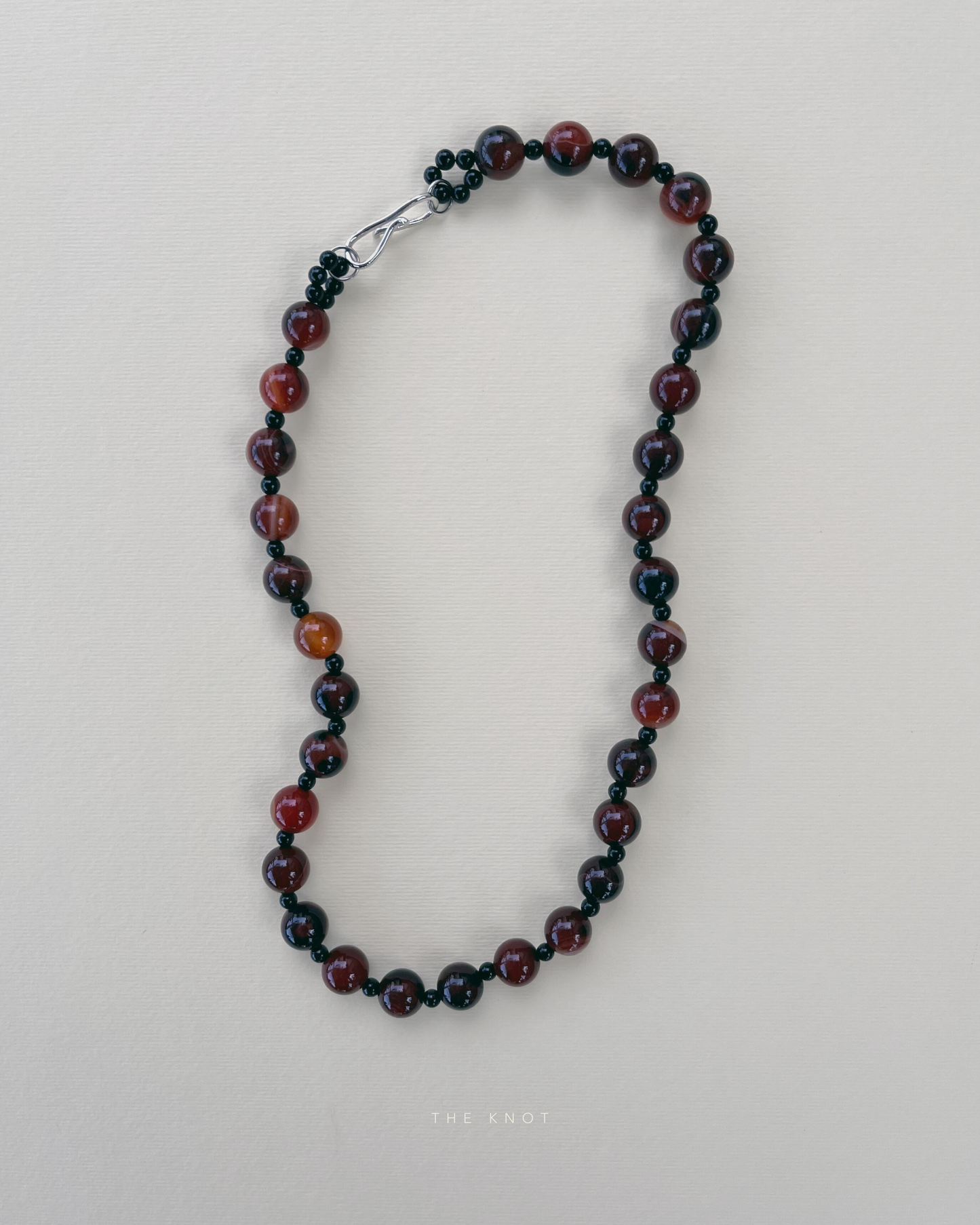 STRUNG TERRA006 - red striped agate / black agate