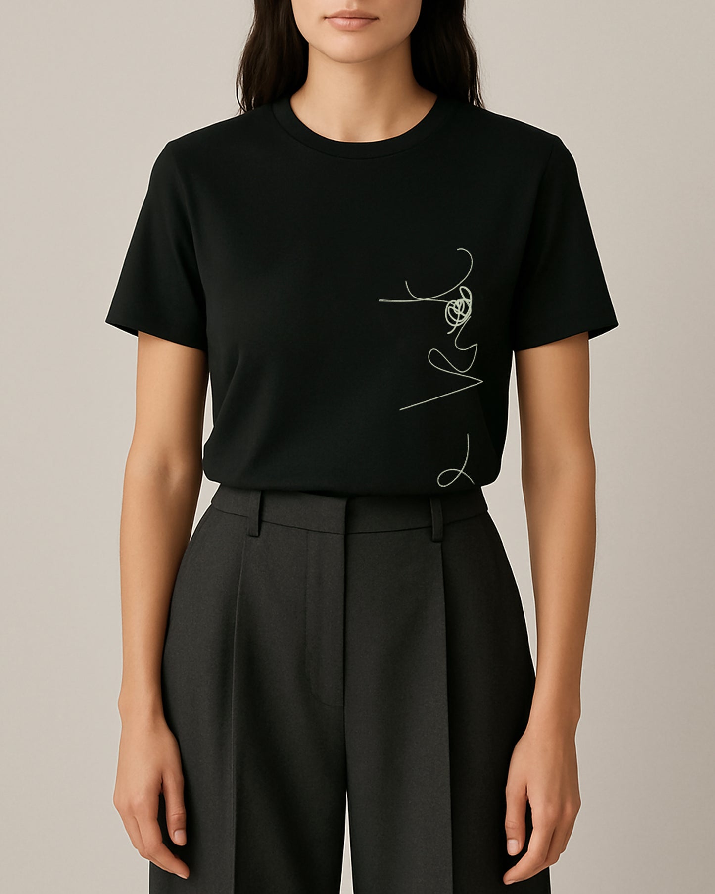 THE KNOT DOODLE - ebony black