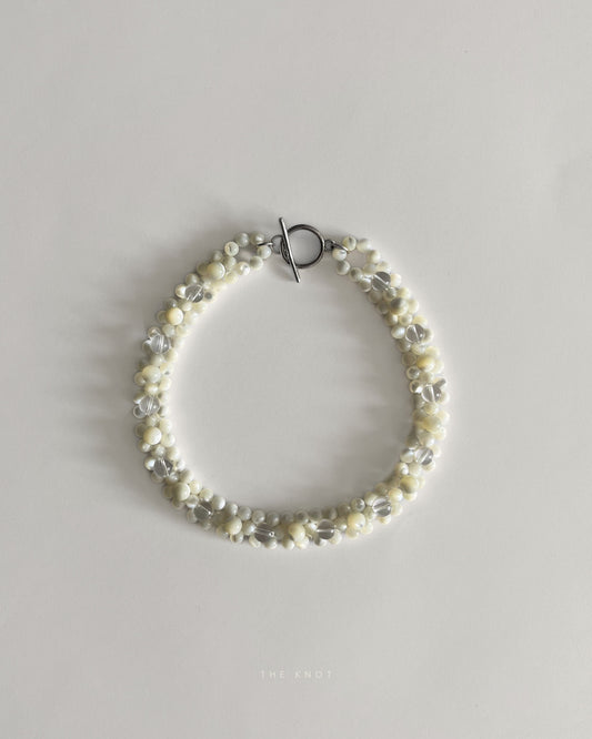 PRE-ORDER STRUNG D011 - mother of pearl / crystal quartz