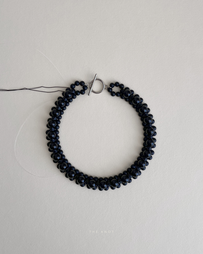 STRUNG D004 - black matte agate / black obsidian