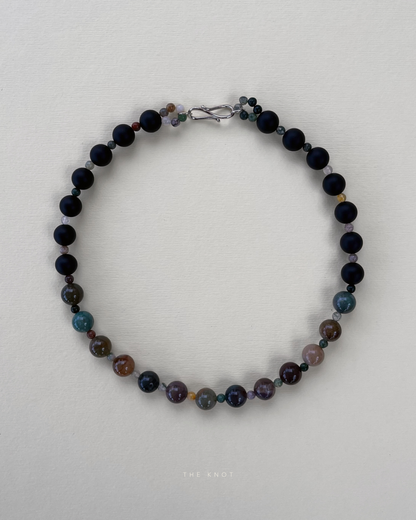 STRUNG TERRA011 duo - indian agate / black matte agate
