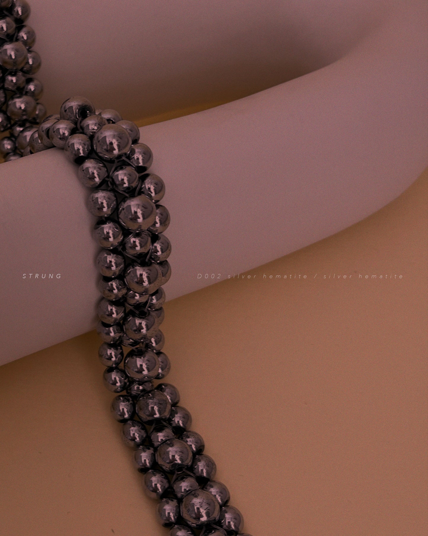 STRUNG D002 - silver hematite