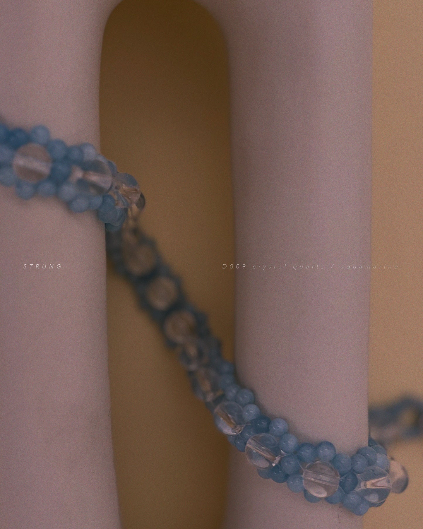 STRUNG D009 mini - aquamarine / crystal quartz
