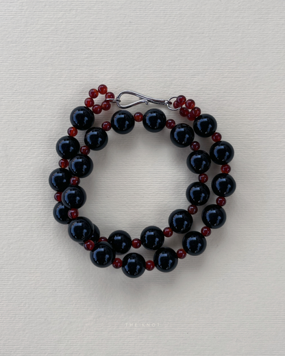 STRUNG TERRA008 - obsidian / carnelian