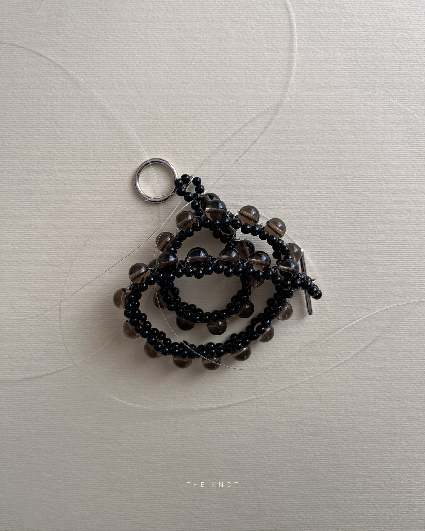 STRUNG D008 mini - black agate / smoky quartz