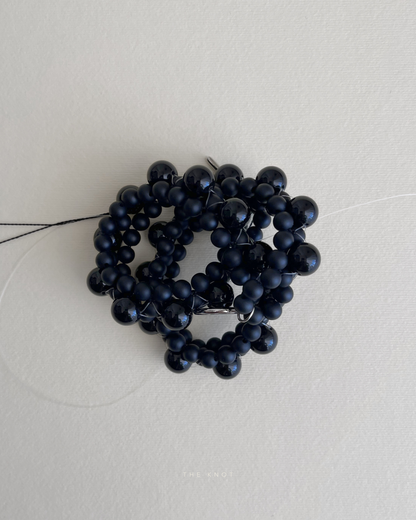STRUNG D004 - black matte agate / black obsidian