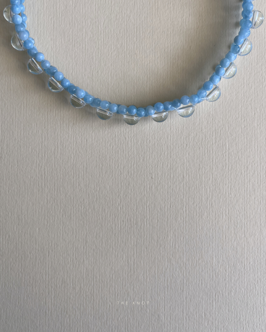STRUNG D009 mini - aquamarine / crystal quartz