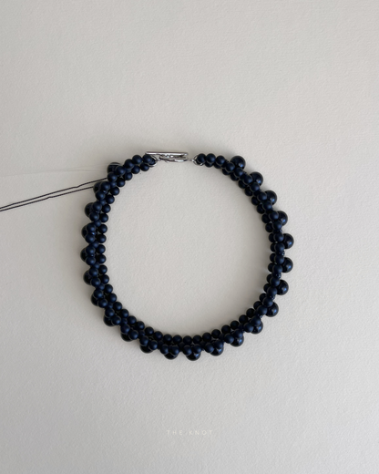 STRUNG D004 - black matte agate / black obsidian