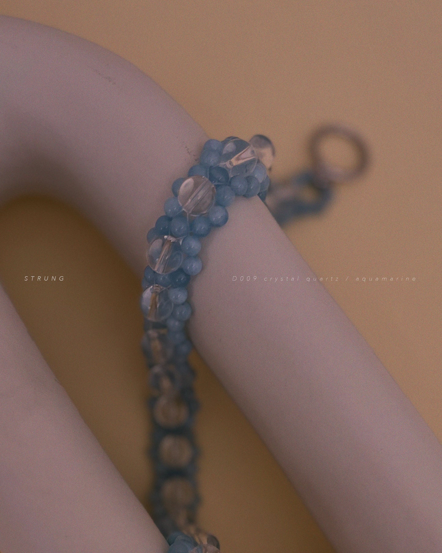 STRUNG D009 mini - aquamarine / crystal quartz