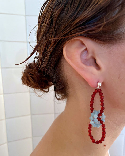 BOUND 002 - carnelian / aquamarine
