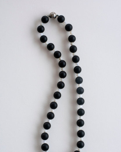 TERRA004 - black matte agate / mother of pearl