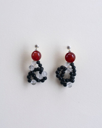 CIRCUIT 003 - carnelian / onyx / crystal quartz