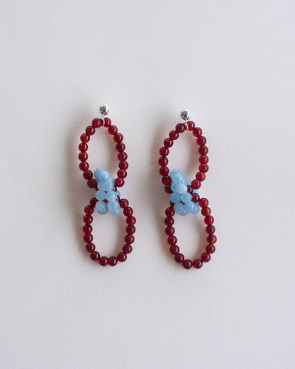 BOUND 002 - carnelian / aquamarine