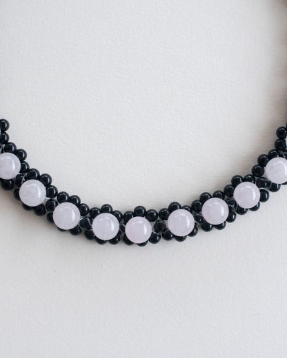STRUNG D008 MINI - rose quartz / onyx