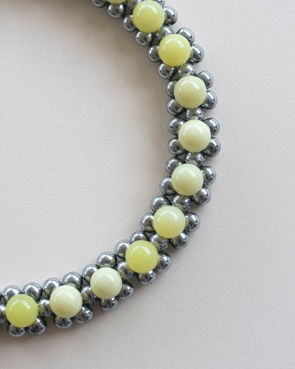STRUNG D006B - lemon jasper / hematite
