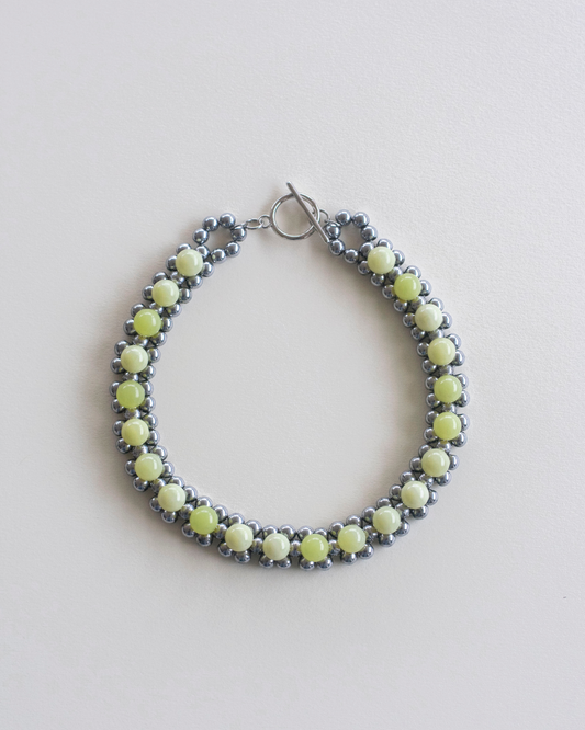 STRUNG D006B - lemon jasper / hematite