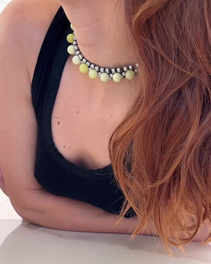 STRUNG D006B - lemon jasper / hematite
